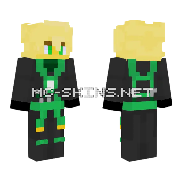 Lloyd Deepstone Suit Minecraft skin, front and back