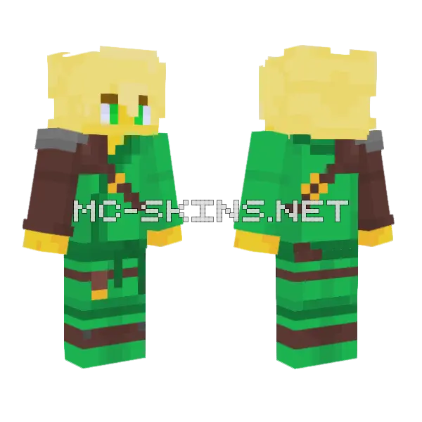 Lloyd Forbidden Spinjitzu Suit Minecraft skin, front and back