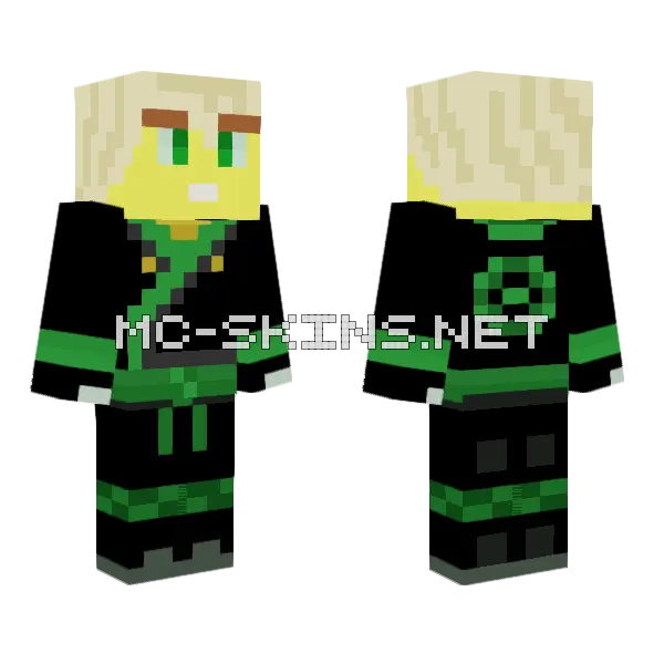 Lloyd Garmadon Ninjago Movie Minecraft skin, front and back