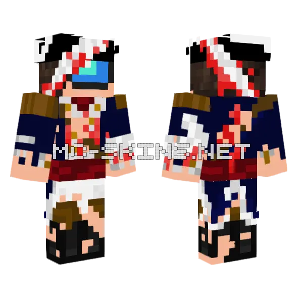 Lmanberg Sweppy Damange Minecraft skin, front and back