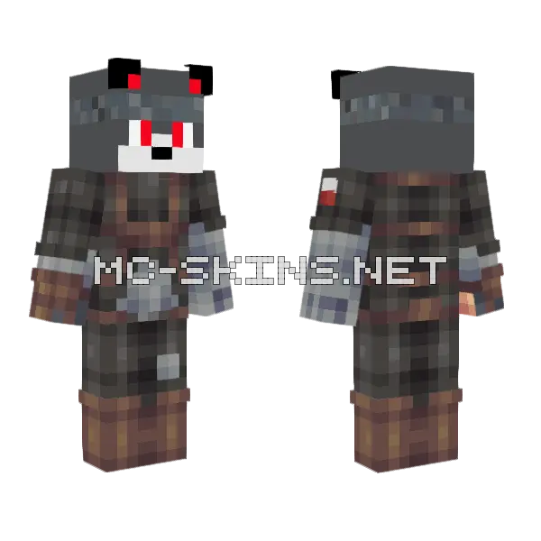 Lobo Ferreiro Minecraft skin, front and back