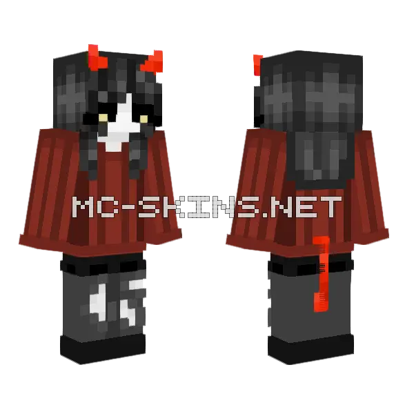 Lock V3 Minecraft skin, front and back