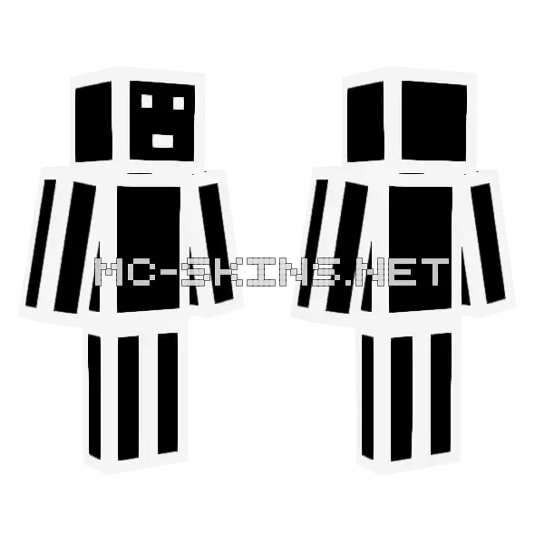Lockdownlife Inverted Minecraft skin, front and back
