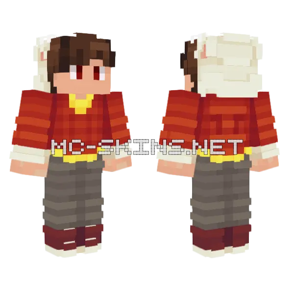 Lockieness Cobalt Centaurs Minecraft skin, front and back