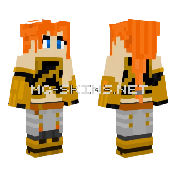 Lolita MLBB Minecraft skin, front and back