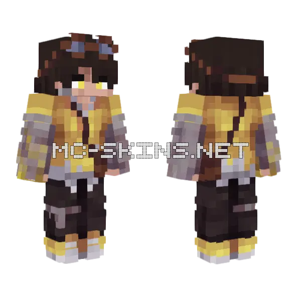 Lomedy Minecraft skin, front and back
