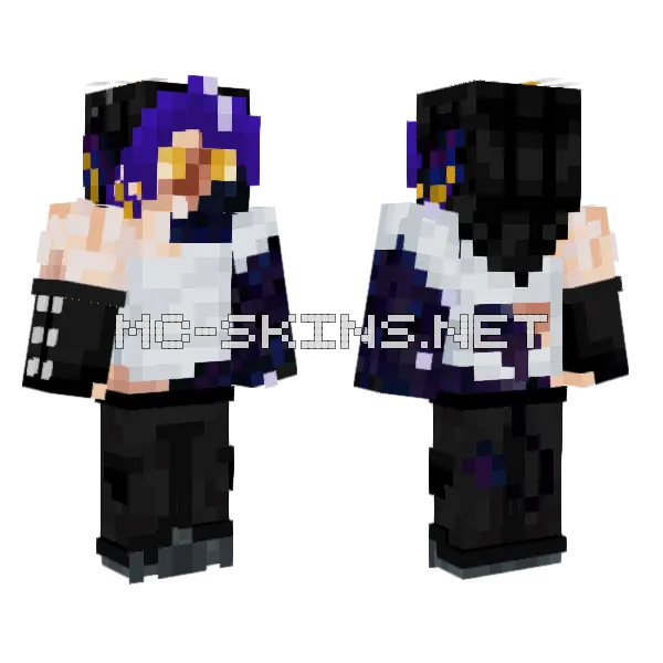 Lonan Bandaged Minecraft skin, front and back