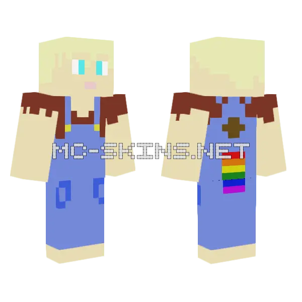London Fletcher Minecraft skin, front and back