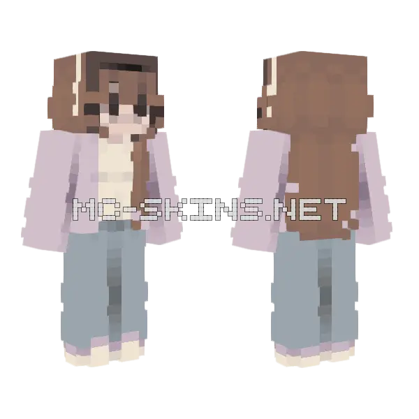 Lone Star State Heart Minecraft skin, front and back