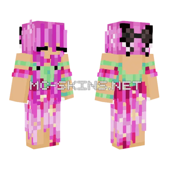 Long Barrie Minecraft skin, front and back