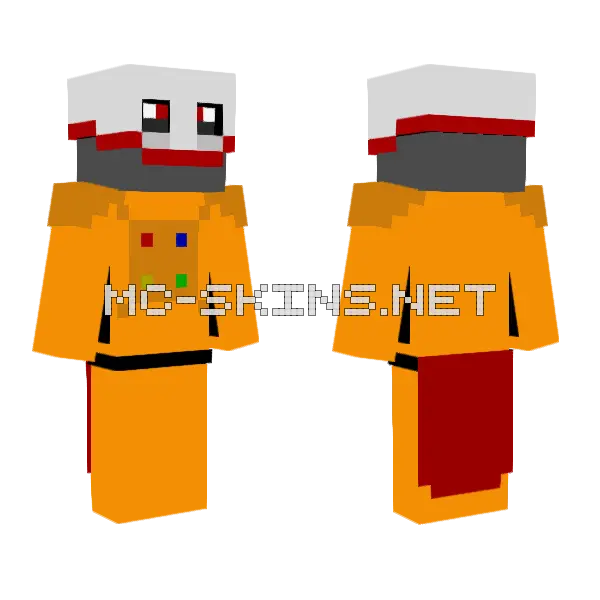 Lord Comman Minecraft skin, front and back
