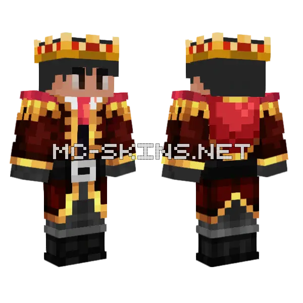 Lord King Minecraft skin, front and back