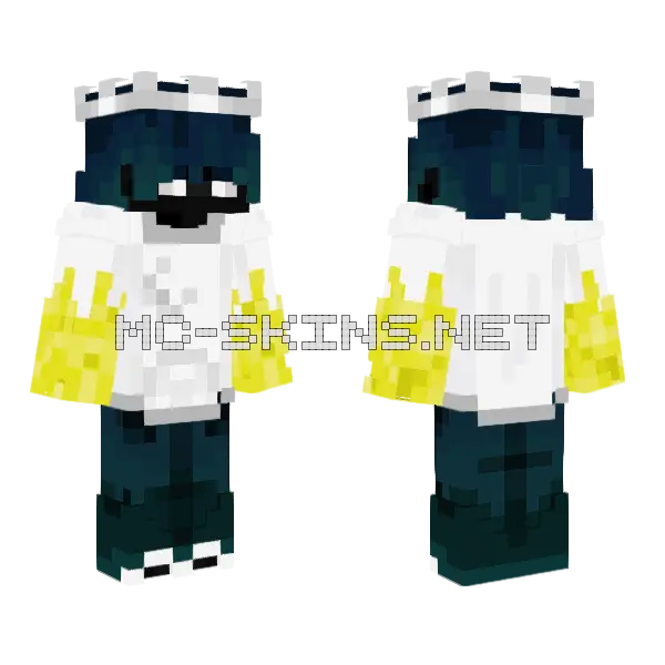 Lord of the Sea of Stars Minecraft skin, front and back