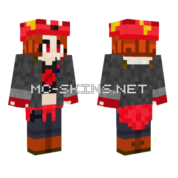 Lord Rogue Skye Fortnite Minecraft skin, front and back