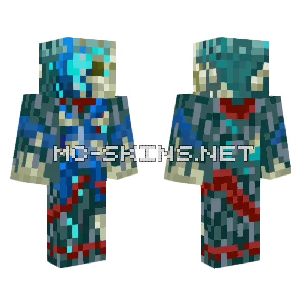 Lord Skulkdredge Minecraft skin, front and back