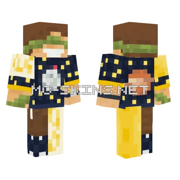 Lord Skyhonder Minecraft skin, front and back