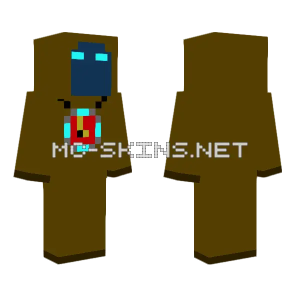 Lord Time Minecraft skin, front and back