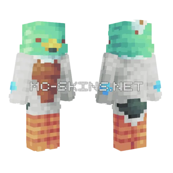 Lore Accurate Moose Minecraft skin, front and back