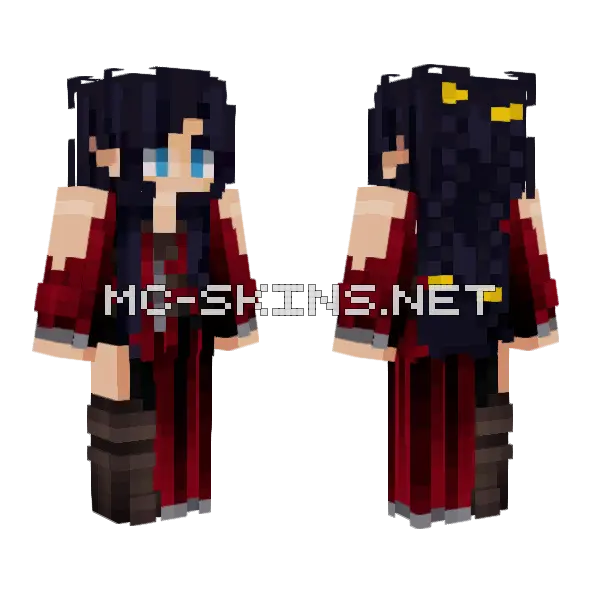 Lorelei Warrior Minecraft skin, front and back