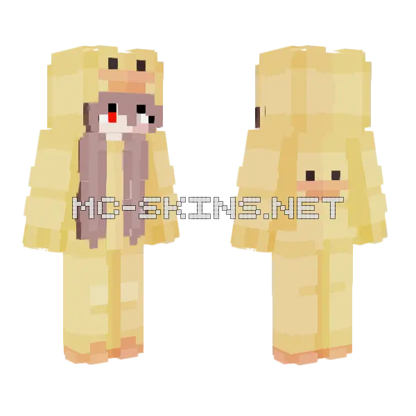 Lorena The Duck Girl Minecraft skin, front and back
