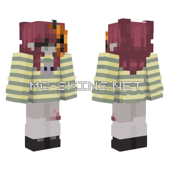 Lorvi Minecraft skin, front and back