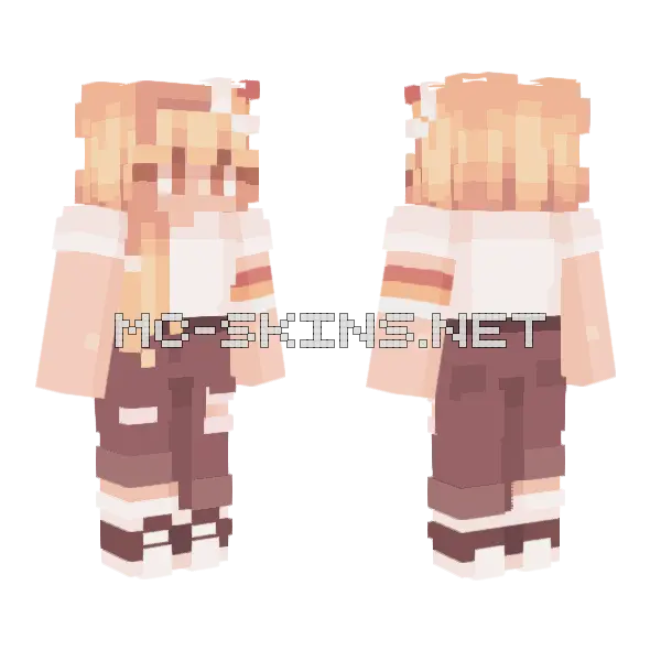 Lost and Found Collab Minecraft skin, front and back