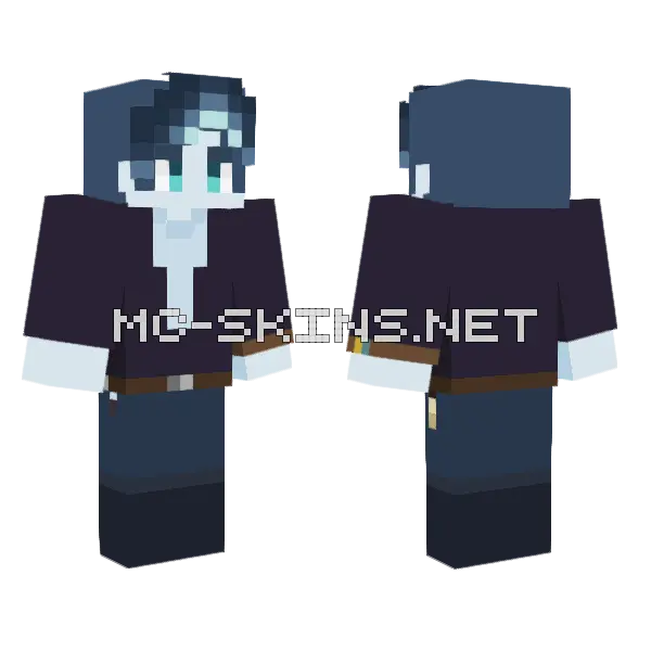 Lost Chronicler of the Dusk Minecraft skin, front and back