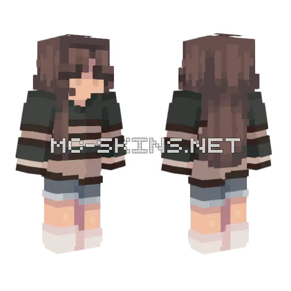 Lost in a Book Persona Minecraft skin, front and back