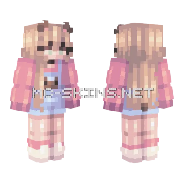 Lost My Teddy Minecraft skin, front and back