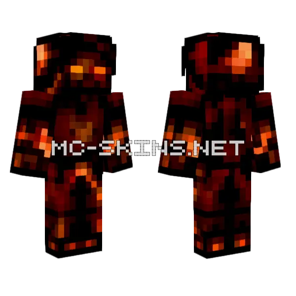 Lotb Gen4 Death Collapse Key Minecraft skin, front and back