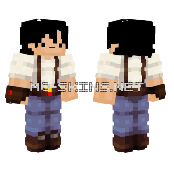 Lotr Devi Minecraft skin, front and back