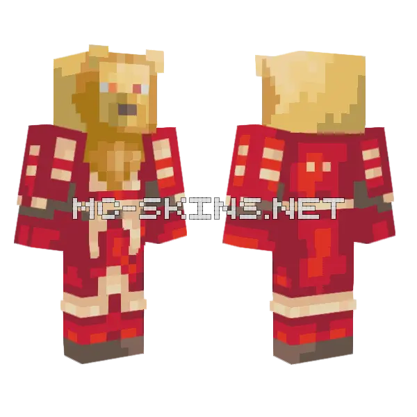Louder Than A Lion Minecraft skin, front and back