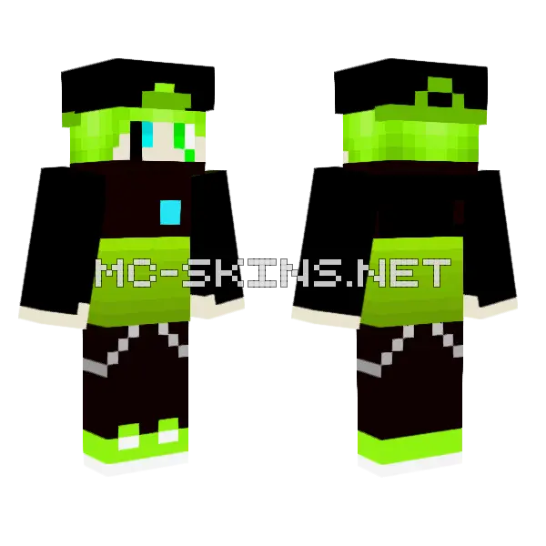 Louie Candilanderz Minecraft skin, front and back