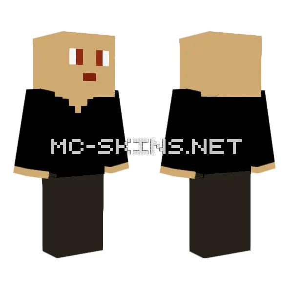 Loulou Minecraft skin, front and back