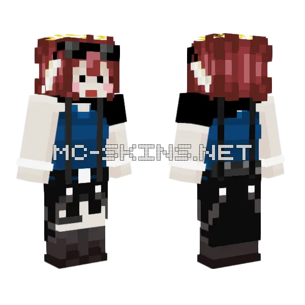 Lousfisfi Girl Minecraft skin, front and back