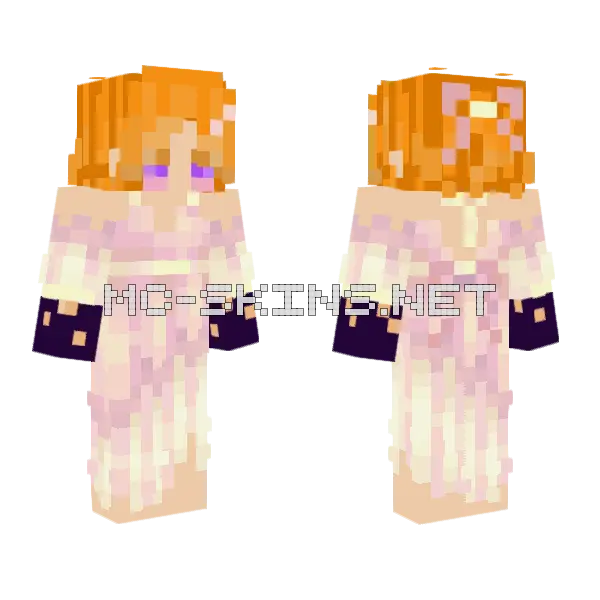 Love Dress Ava Minecraft skin, front and back