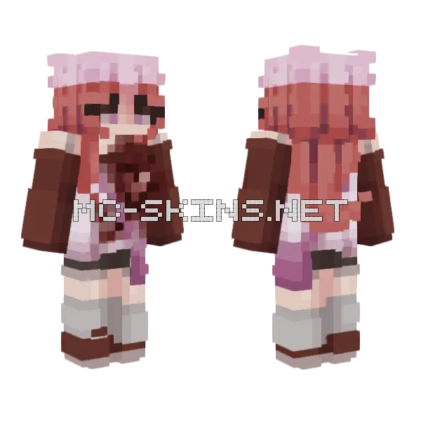 Love For You 3 Minecraft skin, front and back