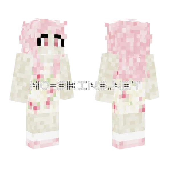 Love Nikki Outfit Minecraft skin, front and back