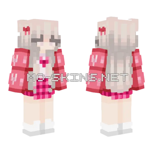 Love Valentine S Day Minecraft skin, front and back
