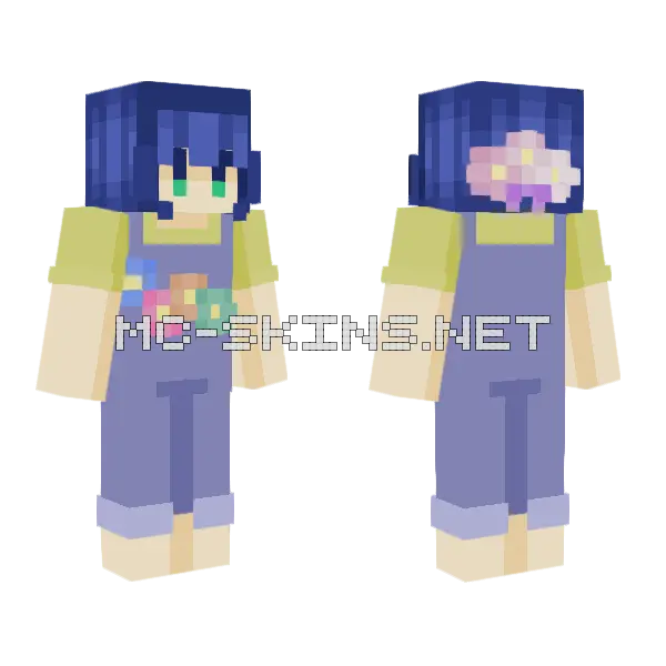 Lovely Day Outfit Minecraft skin, front and back
