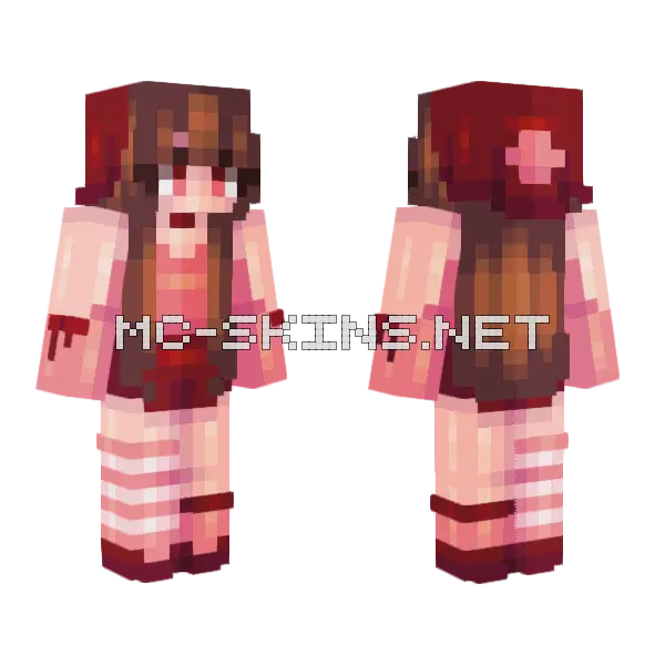 Lovely Girl Minecraft skin, front and back