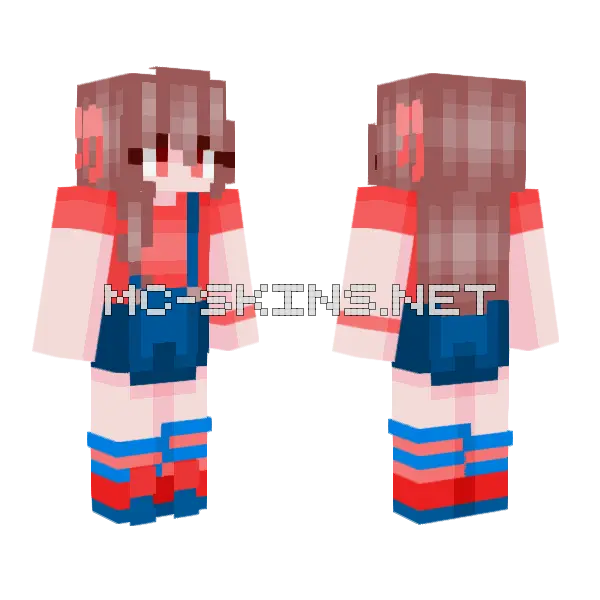 Lovely Girl Skin Minecraft skin, front and back