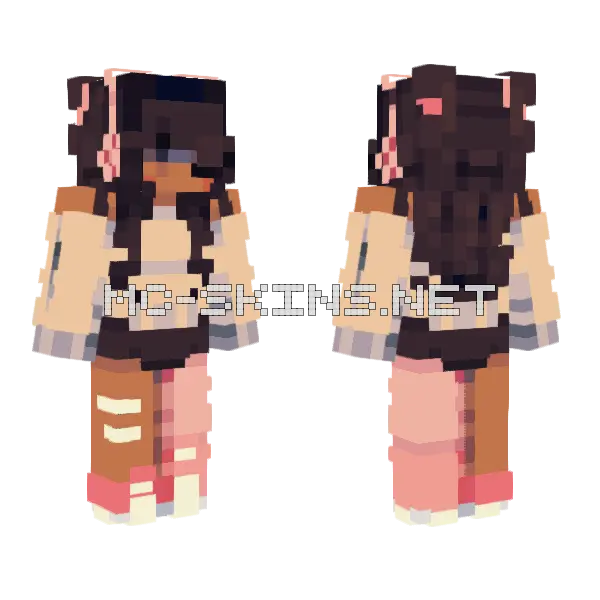 Lovesick Girls RCE Minecraft skin, front and back