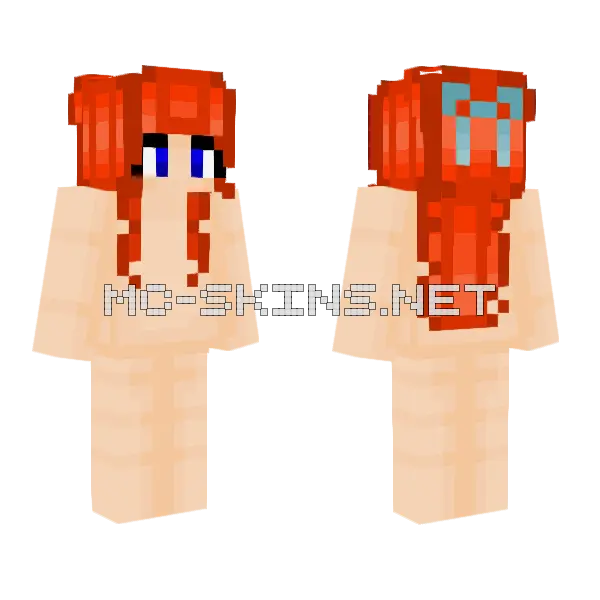 Loveublue Minecraft skin, front and back