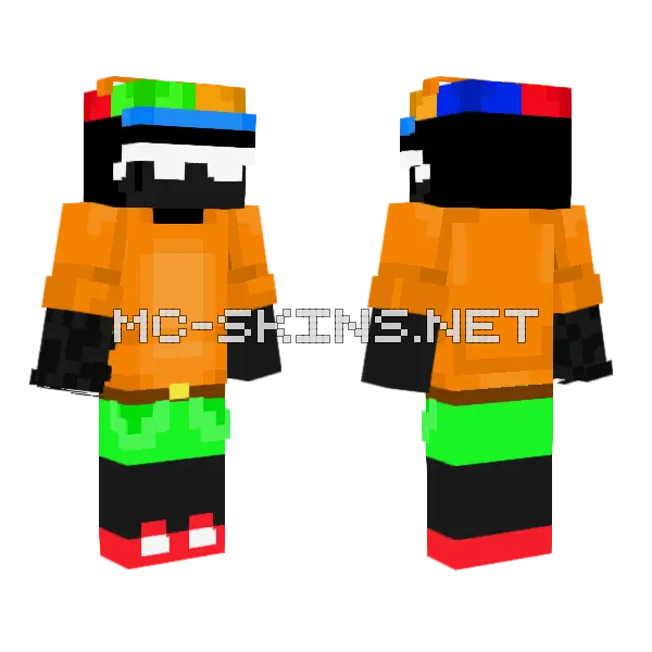 Lowkey Just A Kid Minecraft skin, front and back