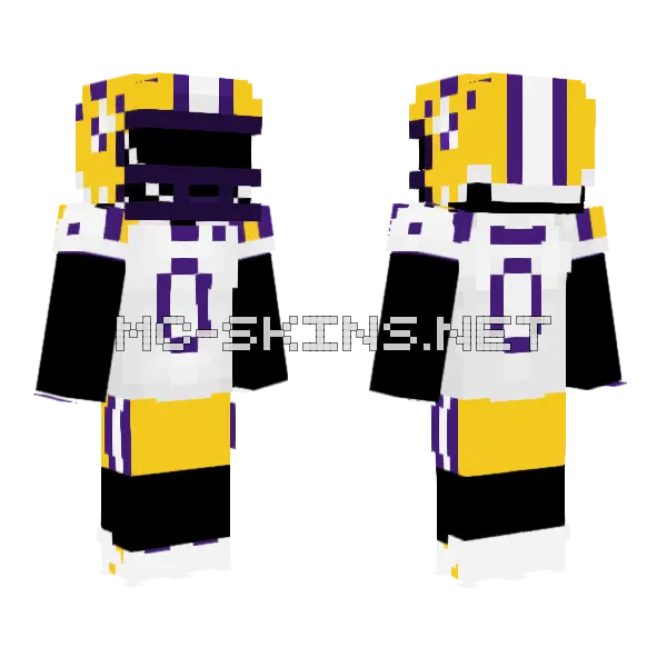 LSU Skin Minecraft skin, front and back