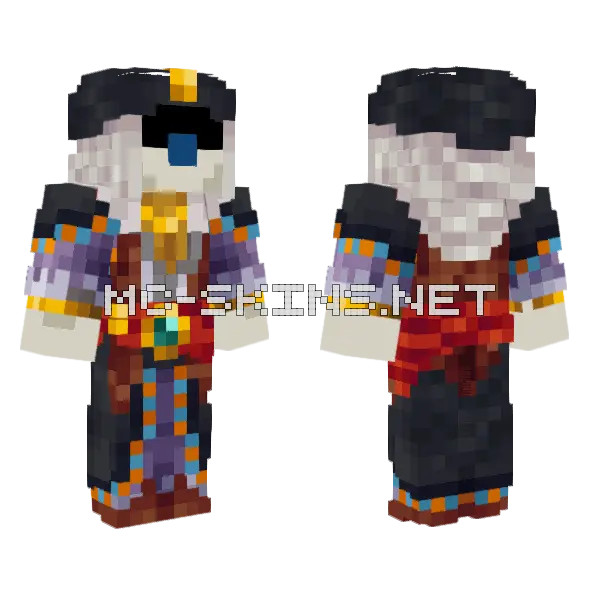 Luanpesca Sulto Minecraft skin, front and back