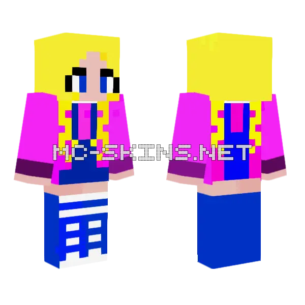 Luca Minecraft skin, front and back