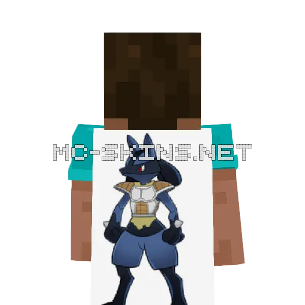 Lucario Armor cape, outside and lining