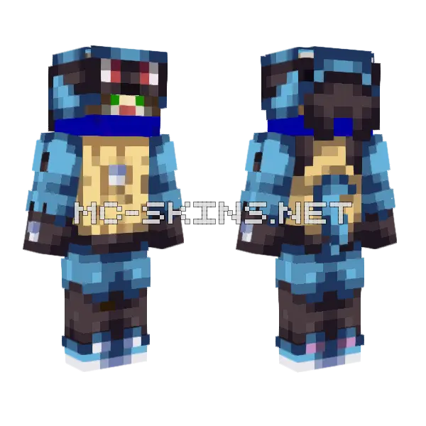 Lucario Ferret, front and back